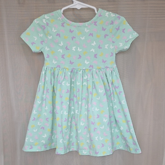 Falls Creek Mint Butterfly Print Casual Dress - Picture 3 of 4